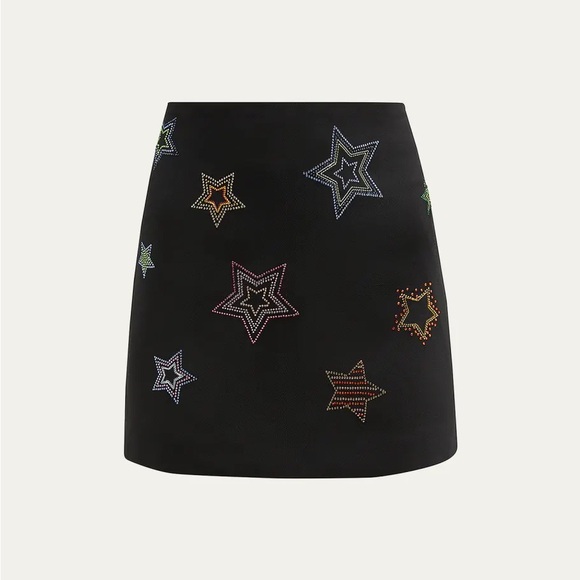 Cinq à Sept Doris Star Embellished Mini Skirt size 6 - Picture 1 of 4